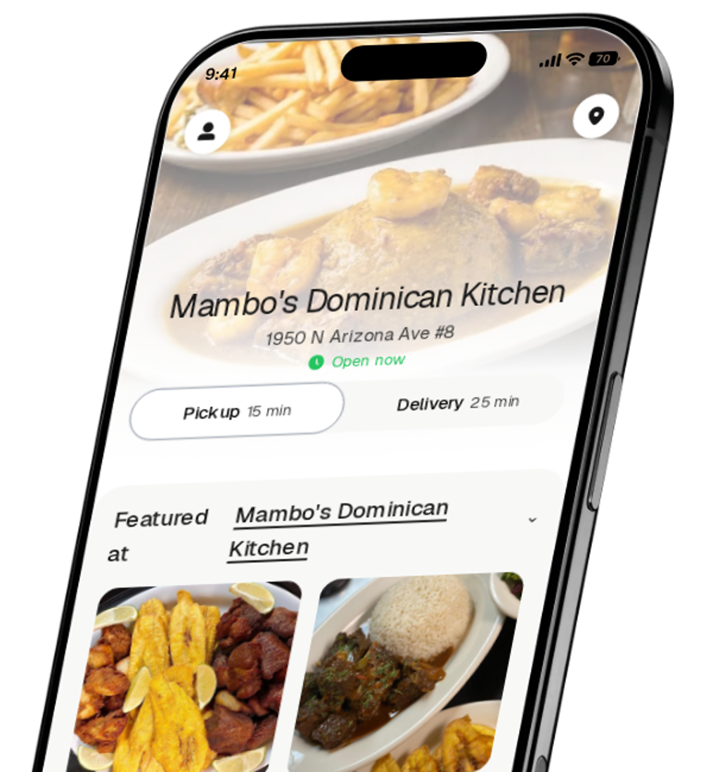 Mambo's Dominican Kitchen app preview